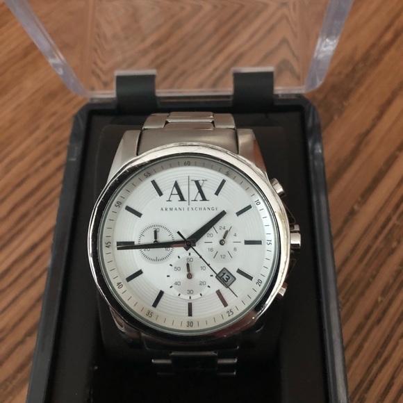 Armani Exchange silver steel mens watch - Picture 2 of 4